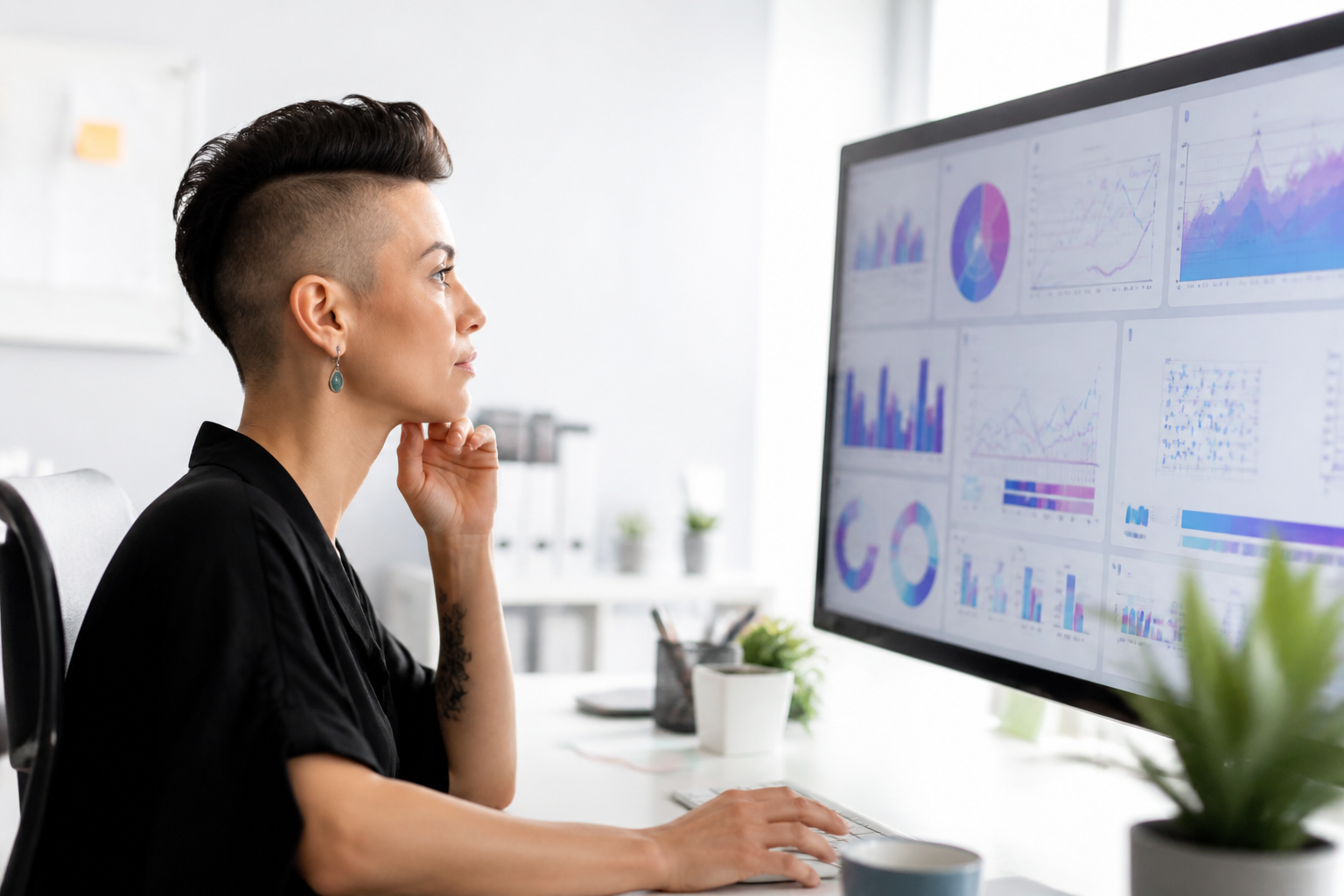 Developers building an AI proof of concept in a bright office