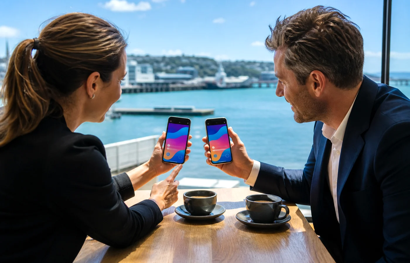New Zealand business team planning a Flutter application
