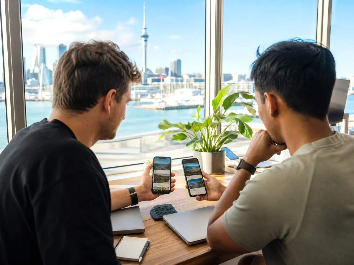 Full stack hybrid app development for a New Zealand business