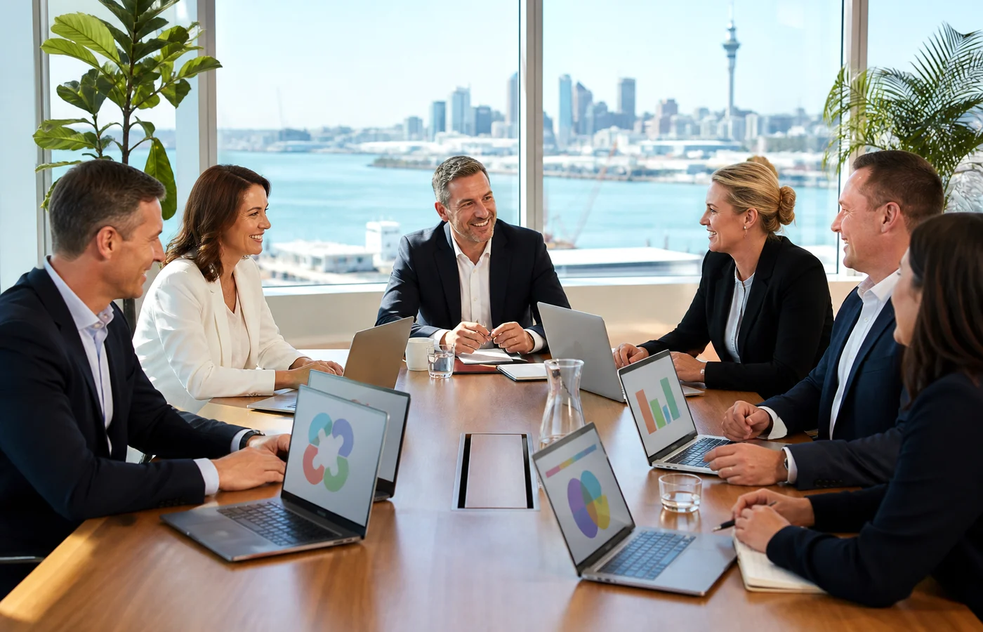 New Zealand business leaders discussing IT consulting