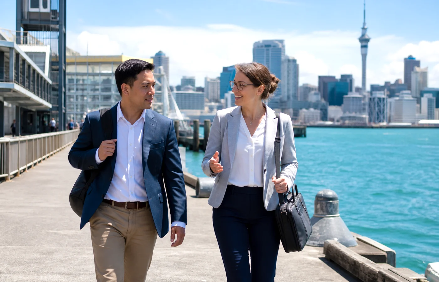 New Zealand business leaders working with an IT consultant
