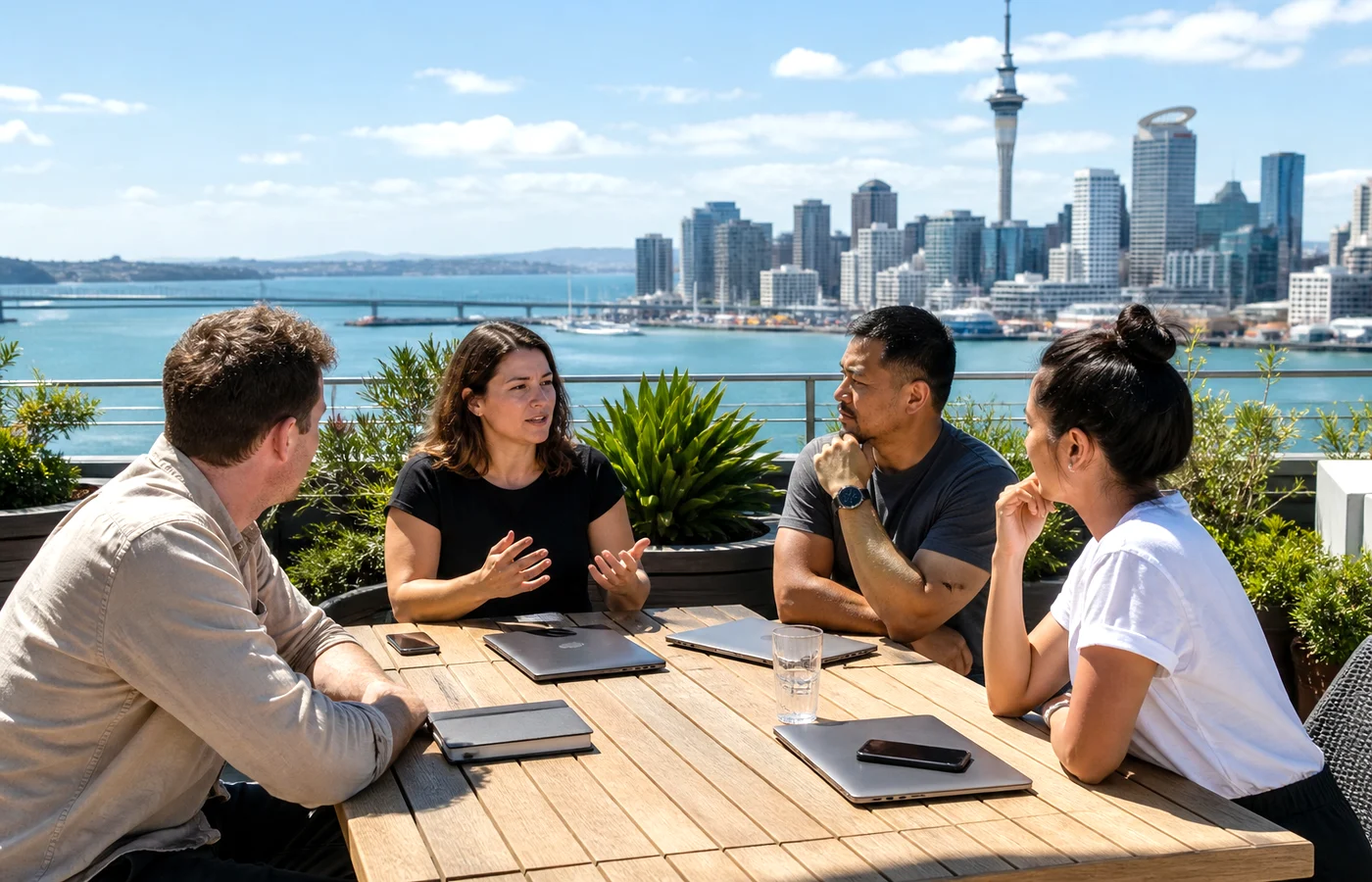 New Zealand QA team testing a mobile application