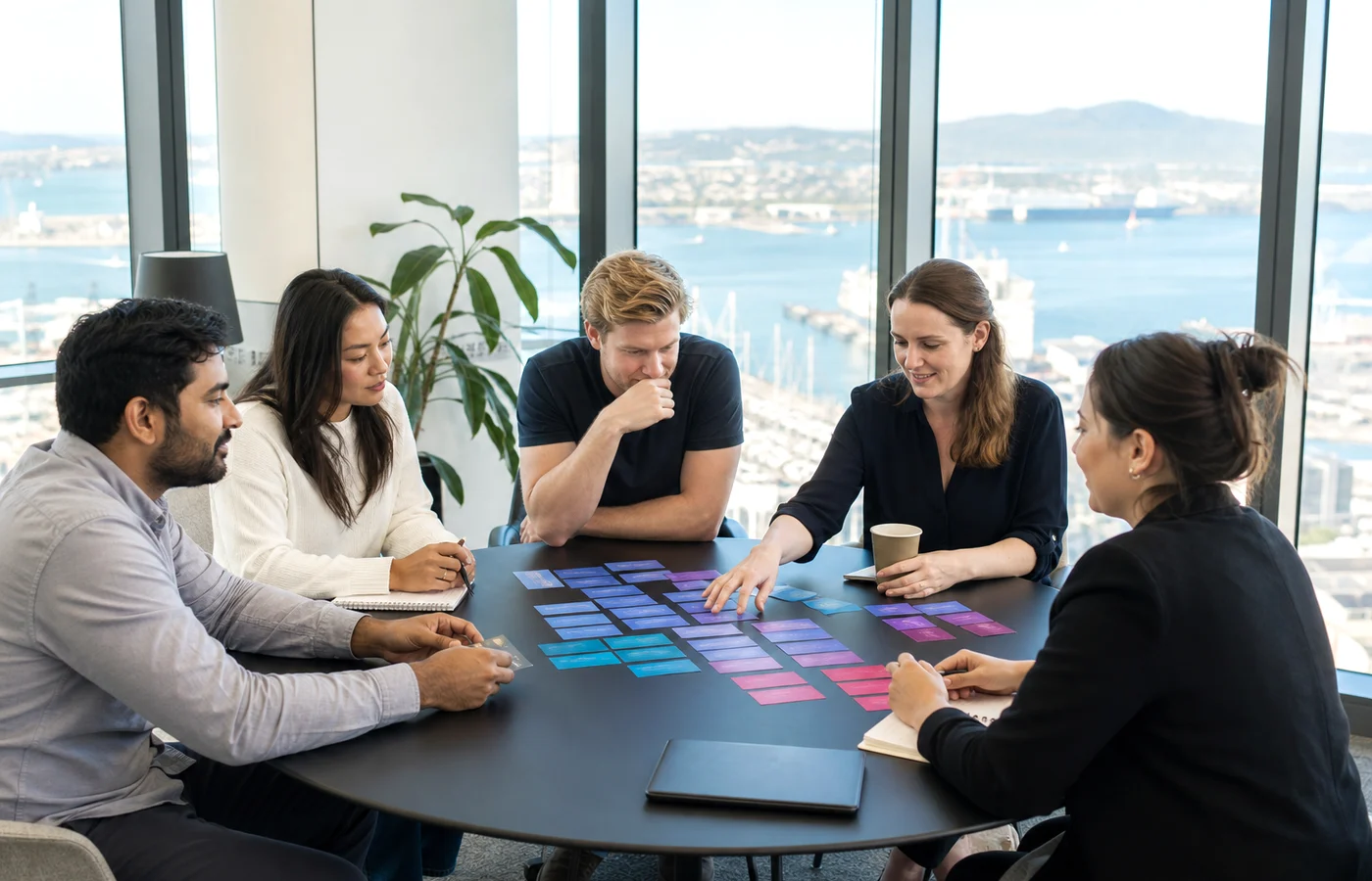 New Zealand business team planning a PHP development project