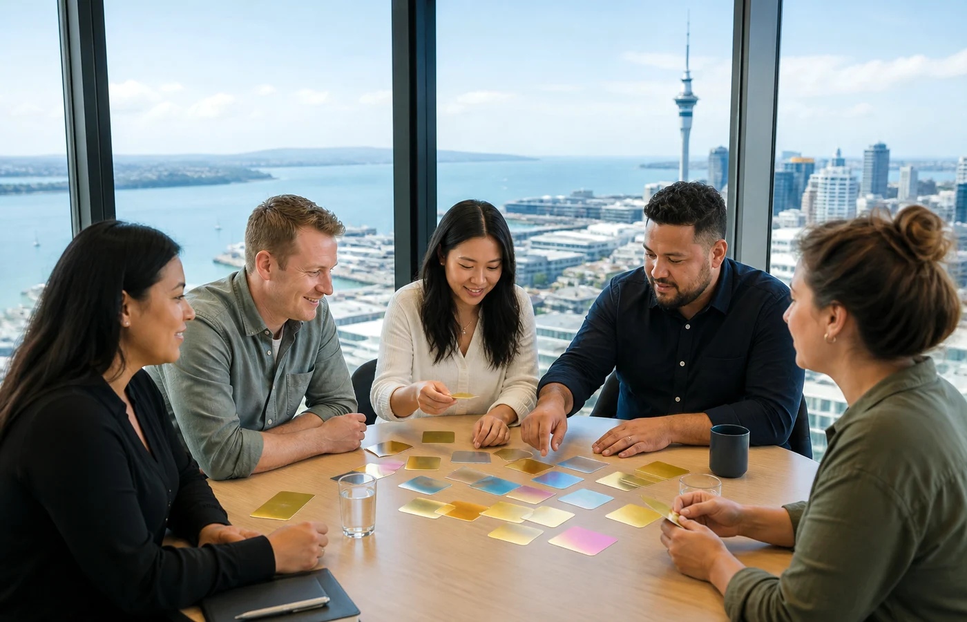 New Zealand business team planning a Python development project