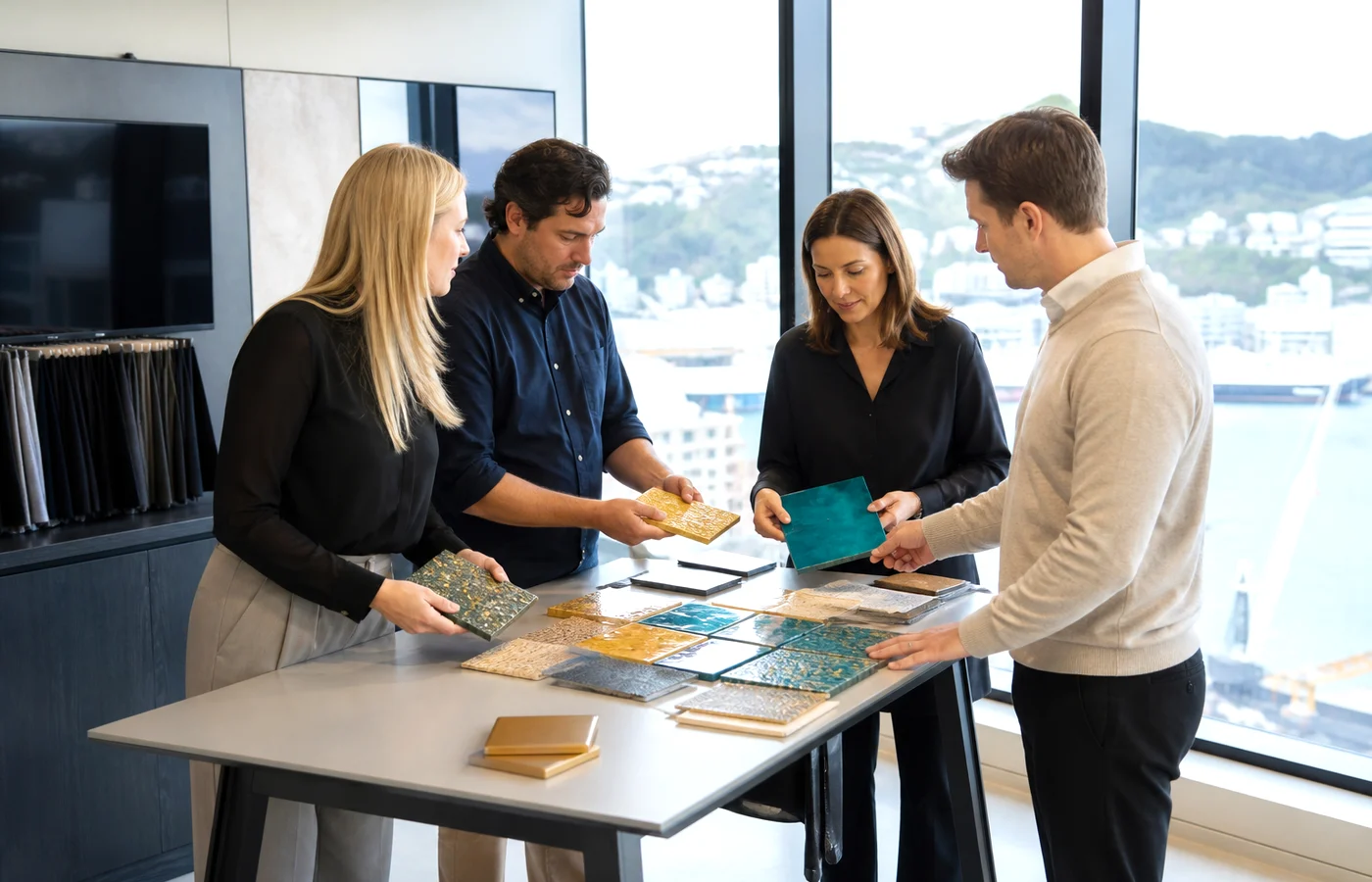 New Zealand business team planning a Python development project