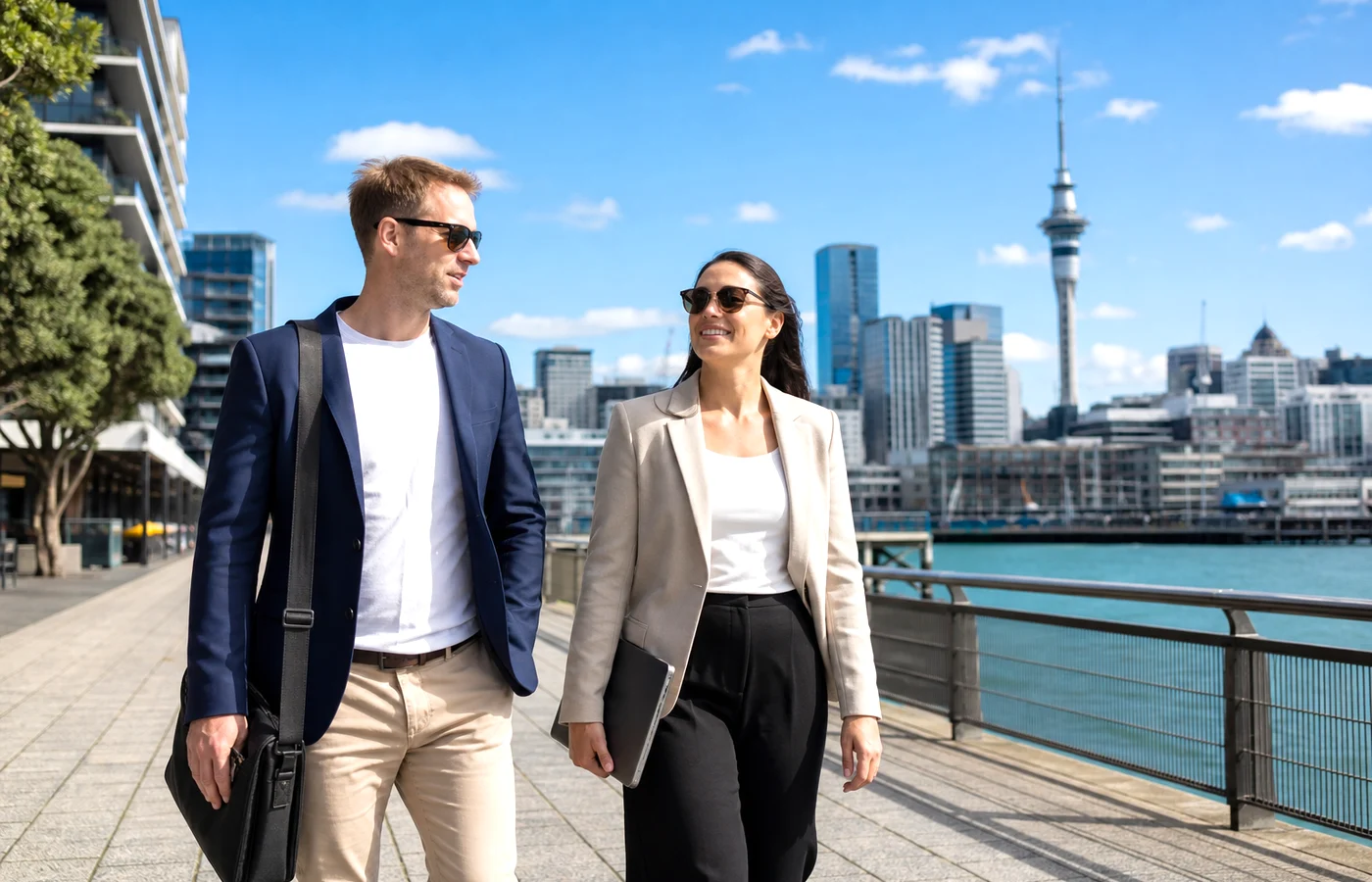 New Zealand business team planning a software development project