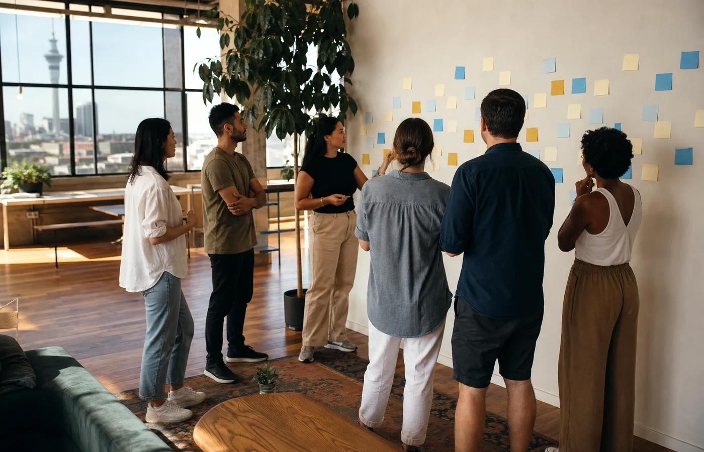 New Zealand startup development team planning a digital product