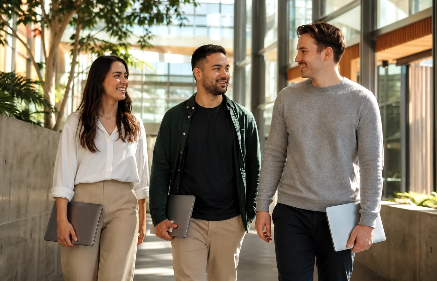 New Zealand business team planning a web development project