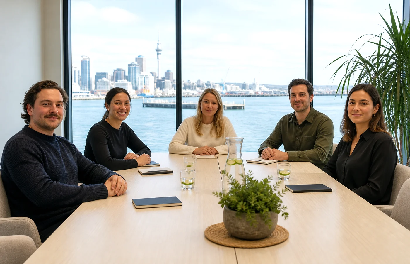 New Zealand WordPress development team planning a website project