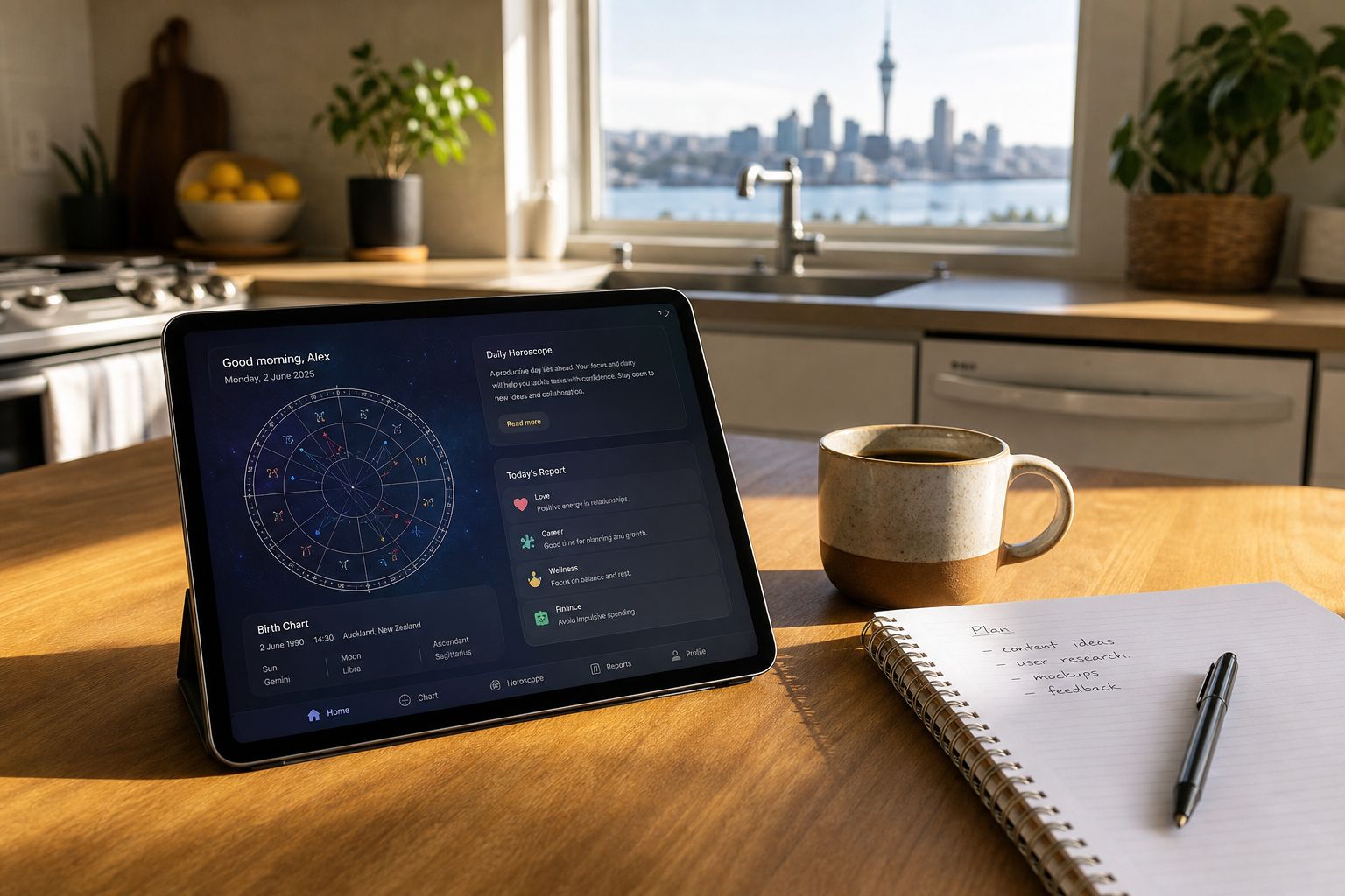 AstroSage inspired astrology app preview