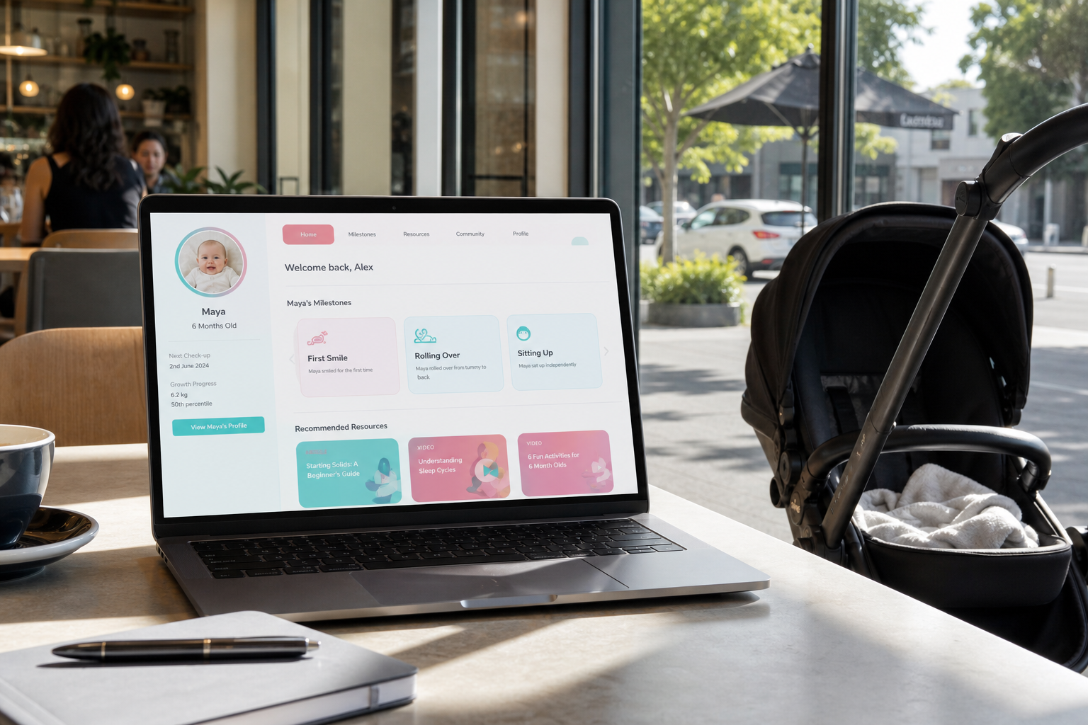 BabyCenter inspired insurance app preview