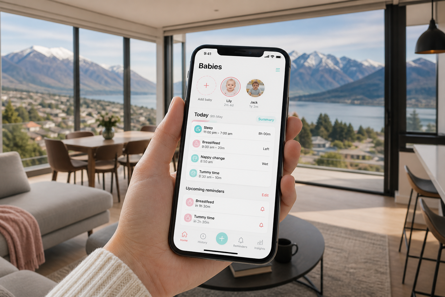 Local inspired insurance app preview