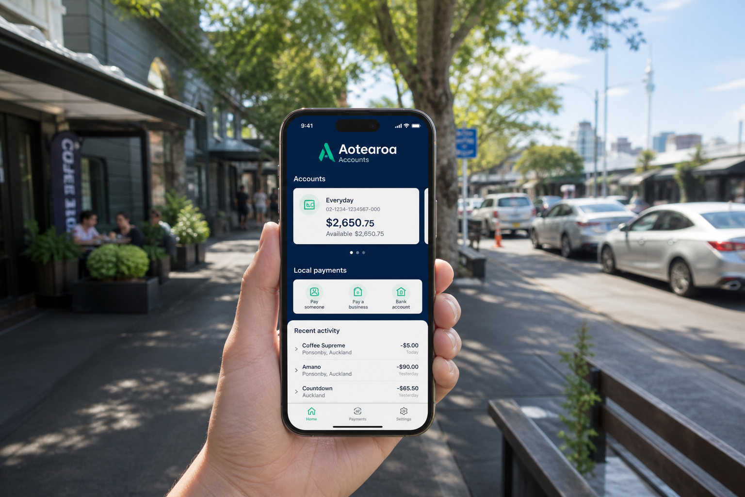 Local inspired insurance app preview
