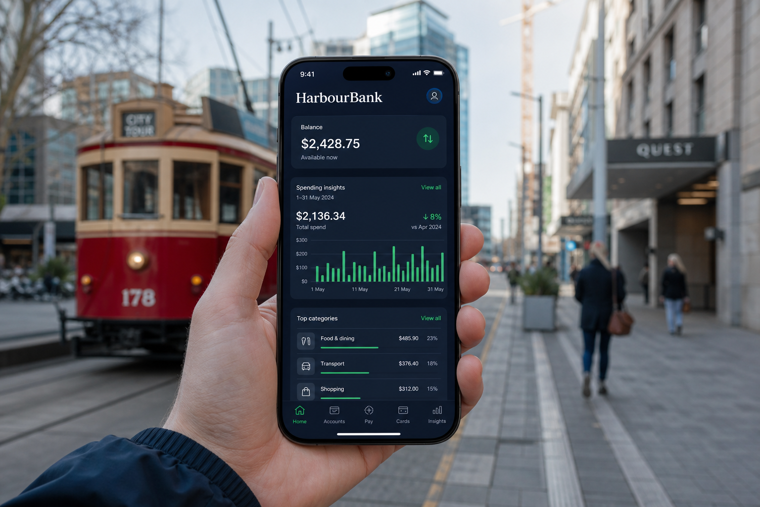 Monzo inspired insurance app preview