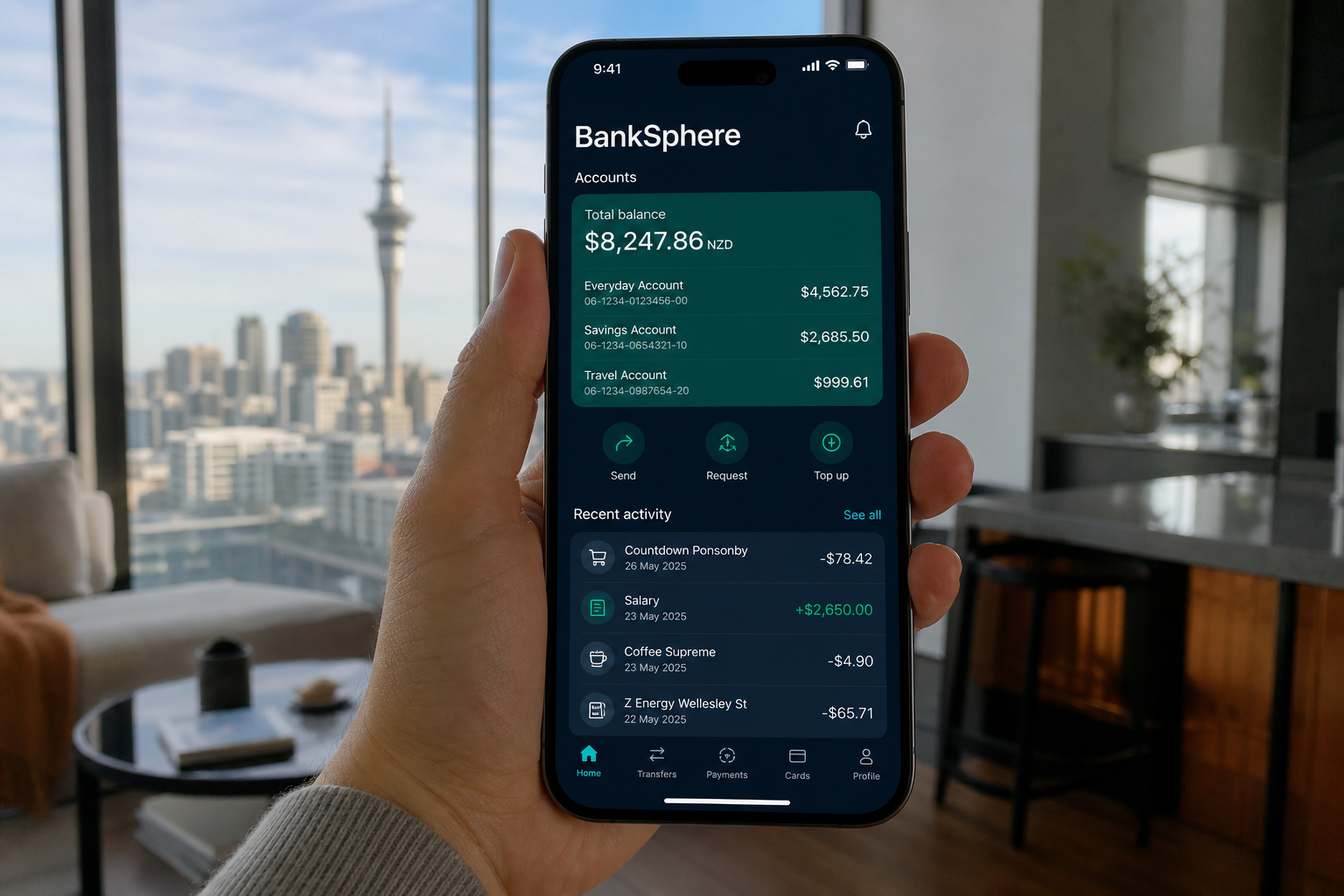 Revolut inspired insurance app preview