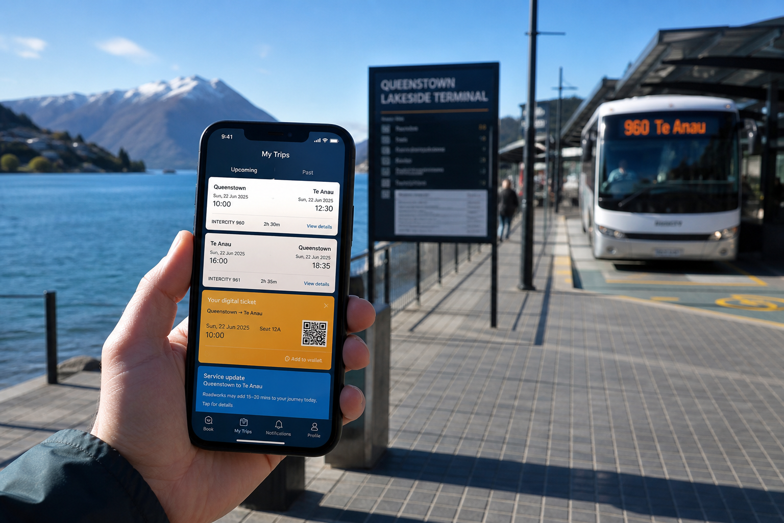 FlixBus inspired insurance app preview