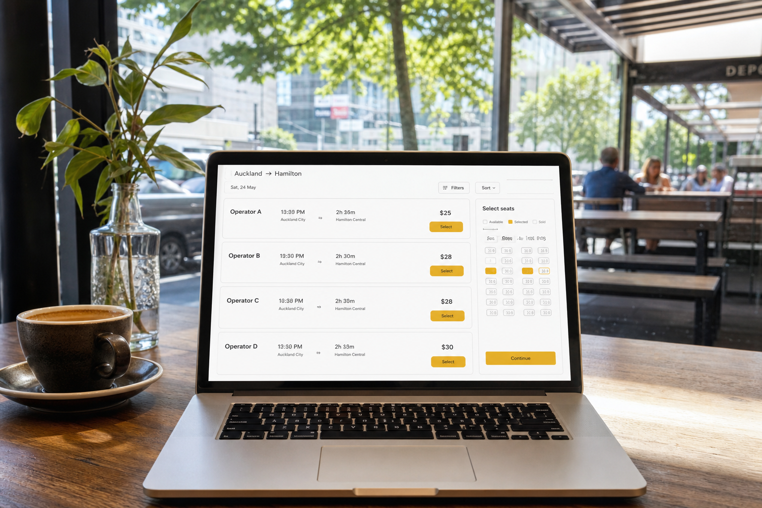 RedBus inspired insurance app preview