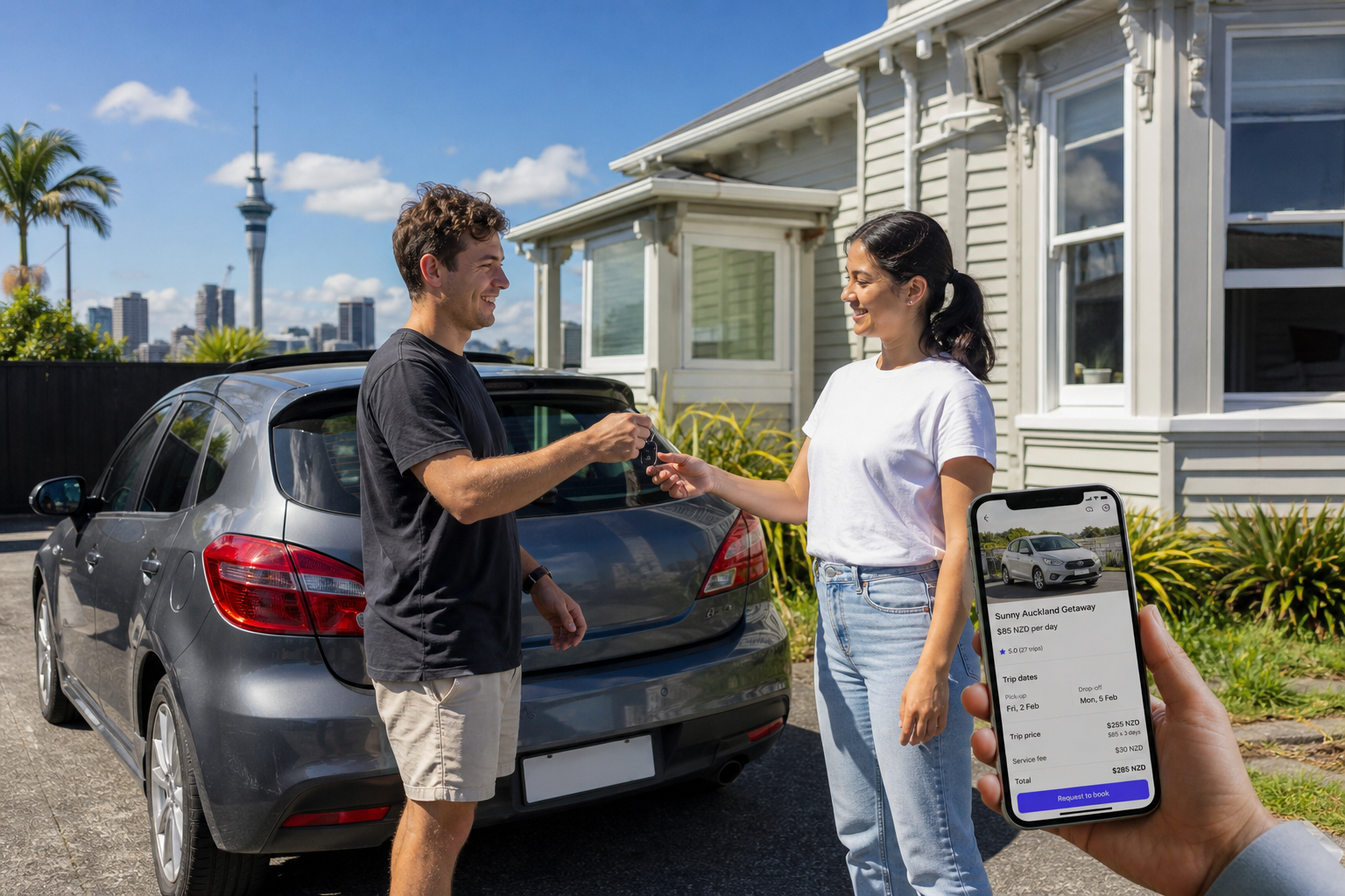 Turo inspired car rental app preview