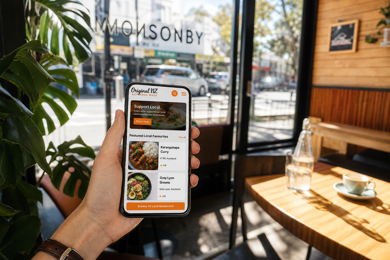 Local inspired insurance app preview