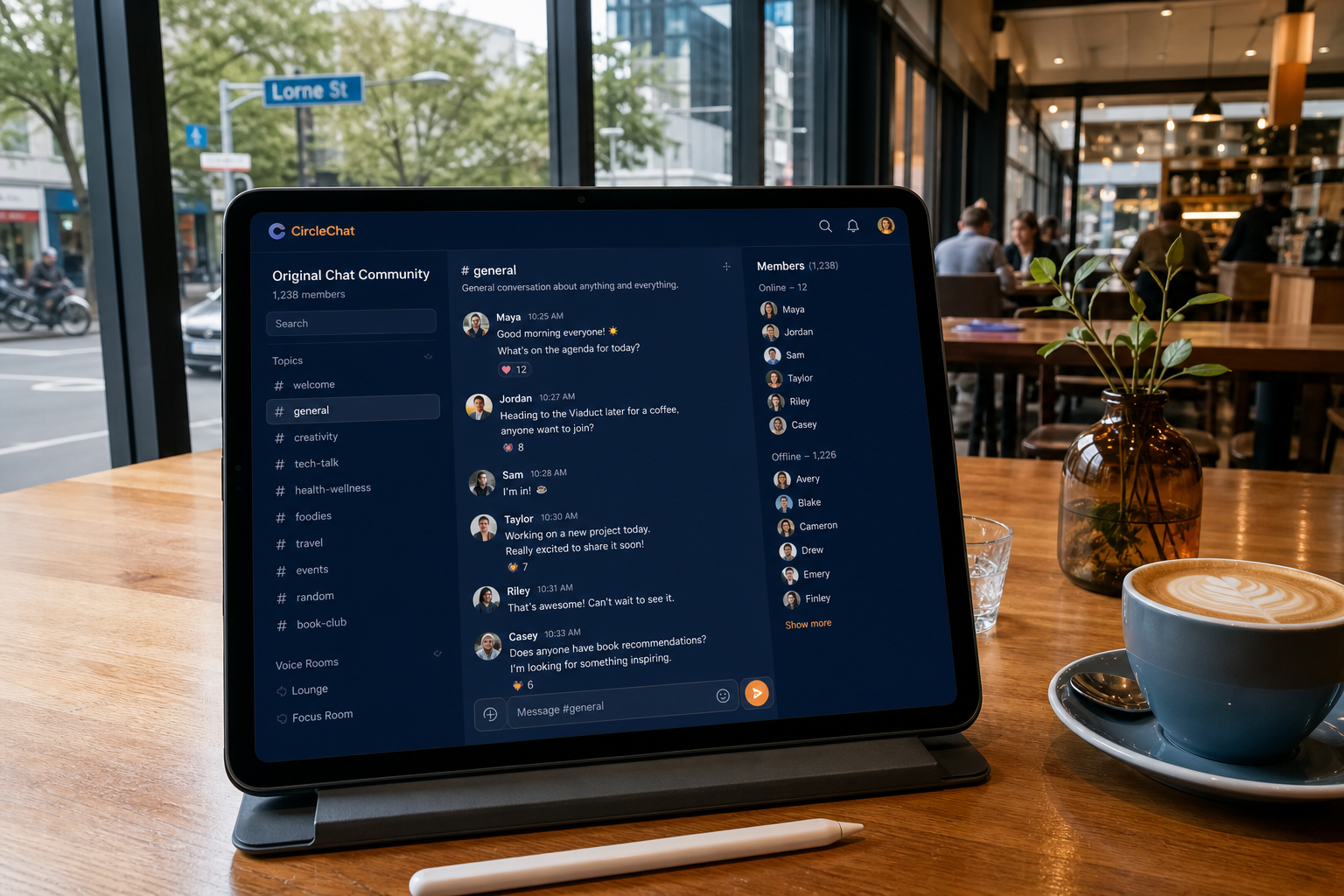 Discord inspired insurance app preview