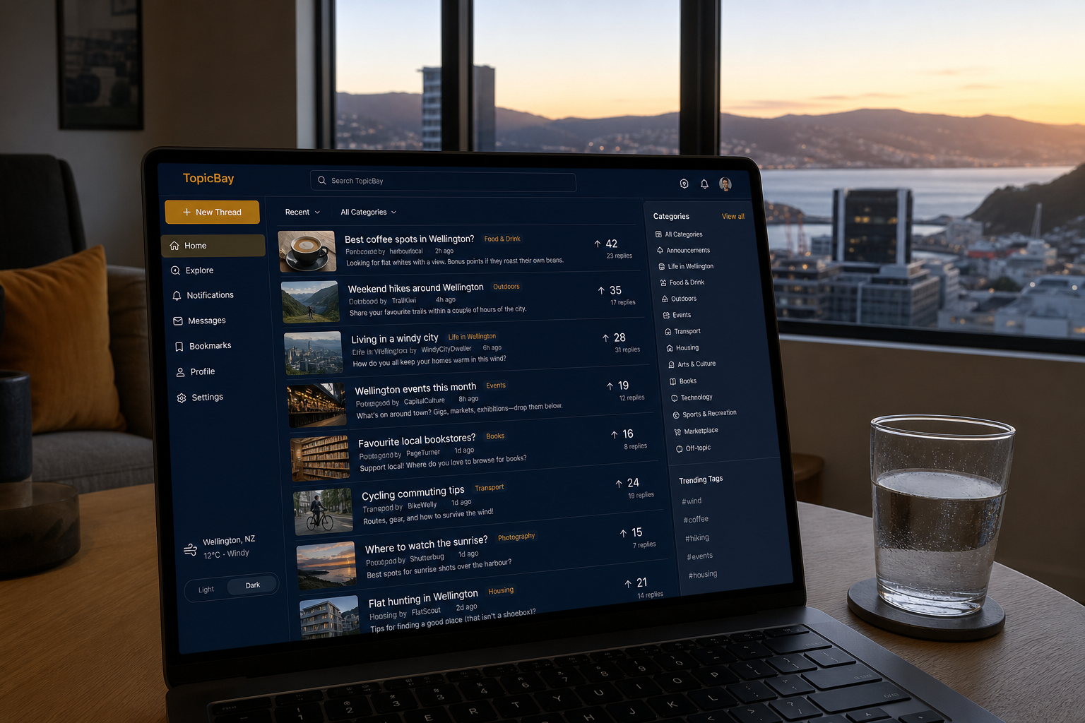 Reddit inspired insurance app preview
