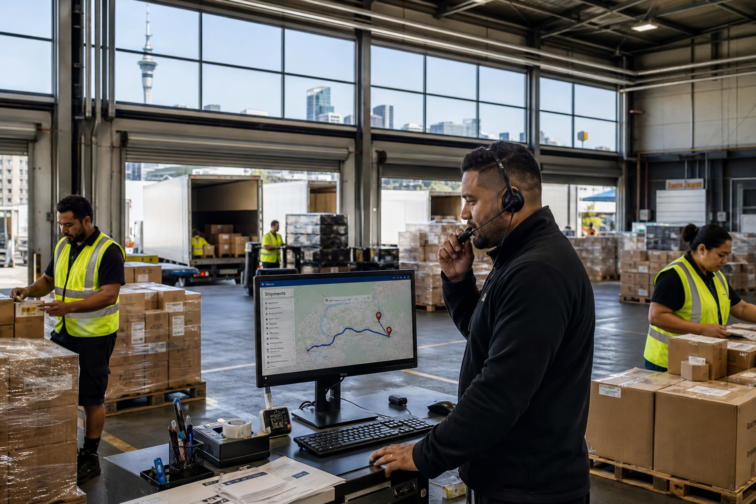 Aramex inspired courier app preview