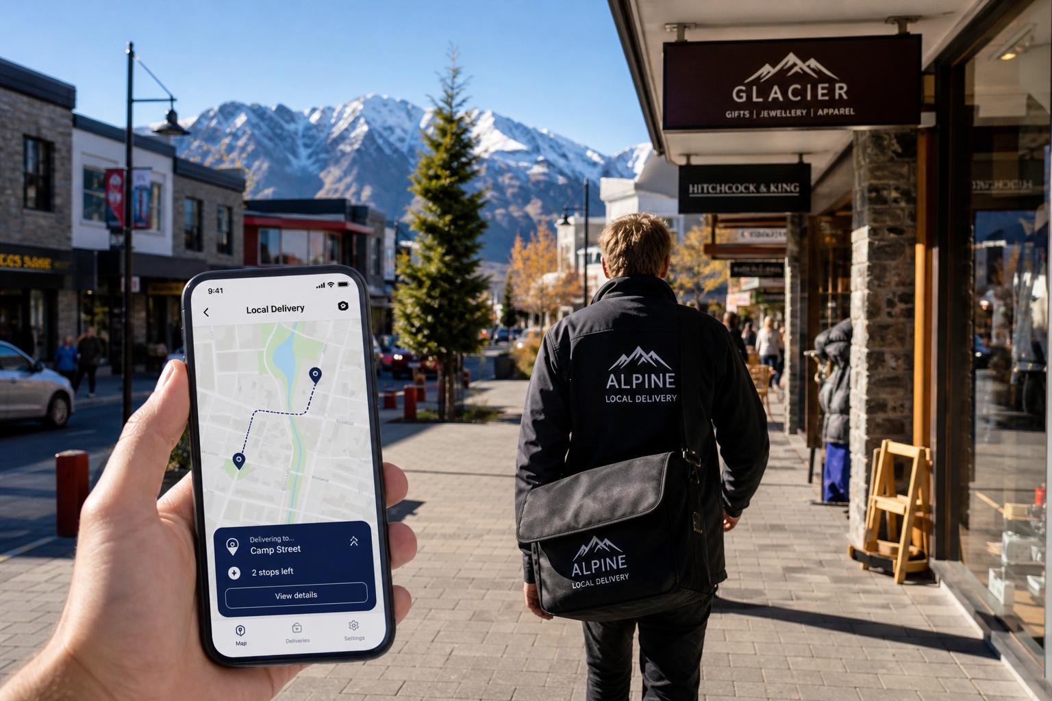 Local Courier inspired courier app preview