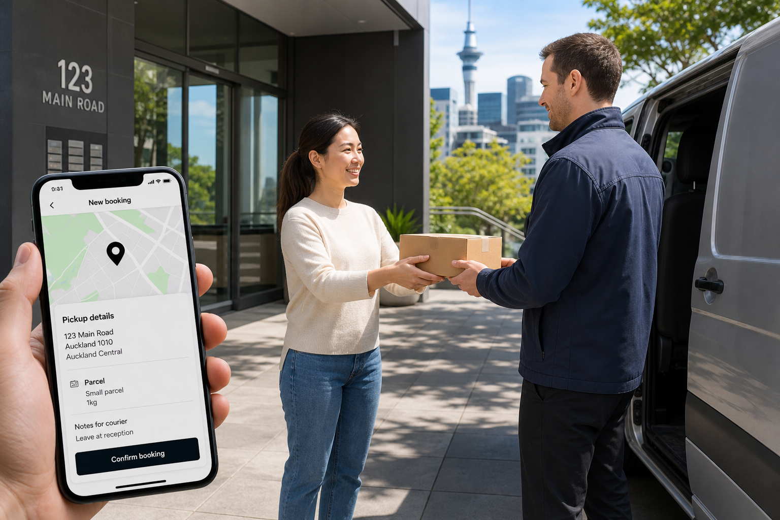 Uber Connect inspired courier app preview