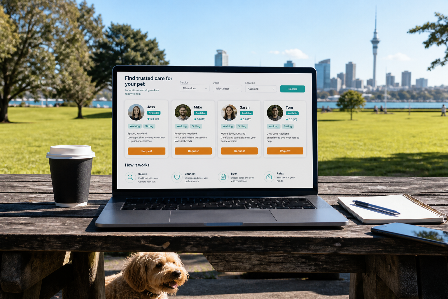 Rover inspired insurance app preview