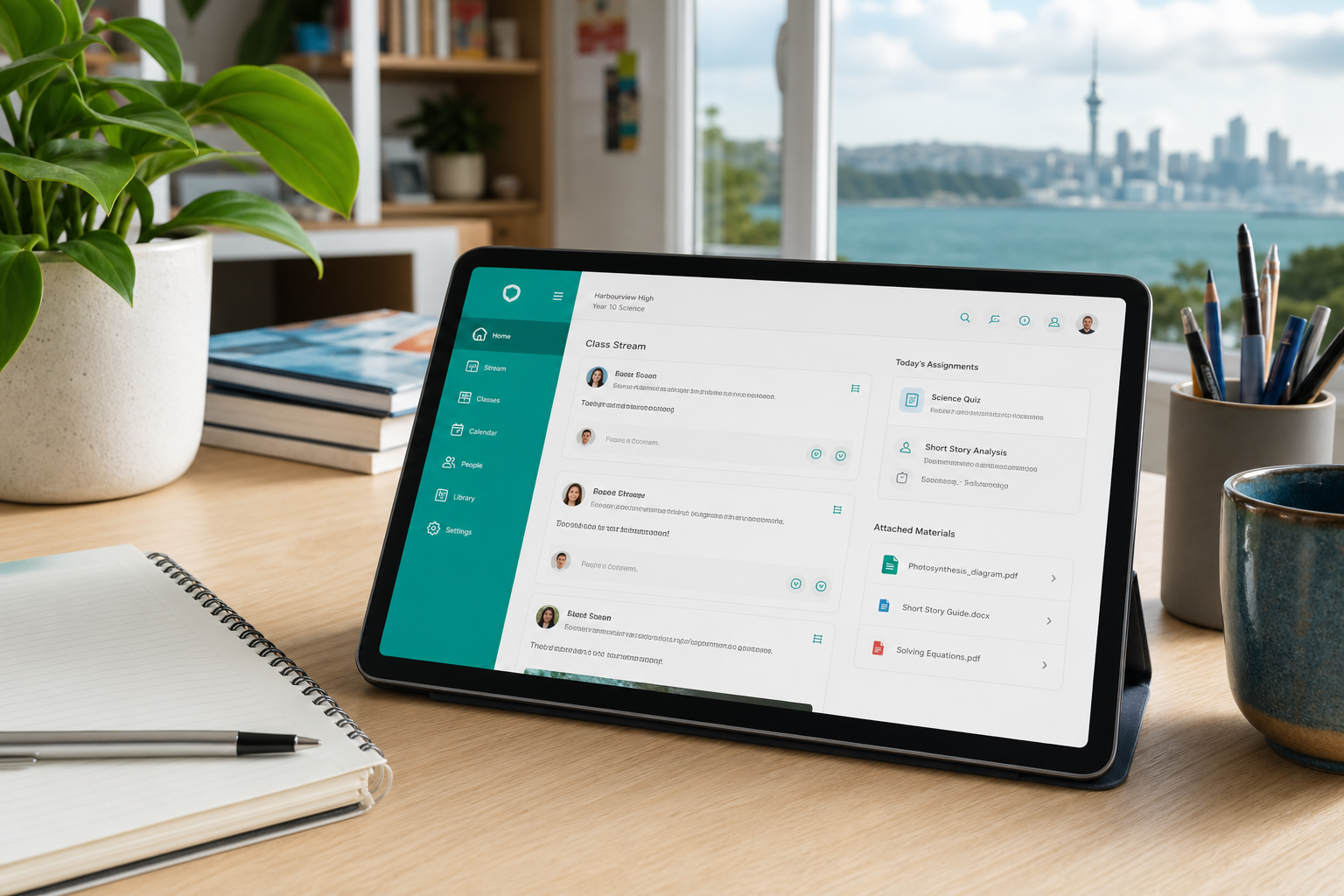 Google Classroom inspired education app preview
