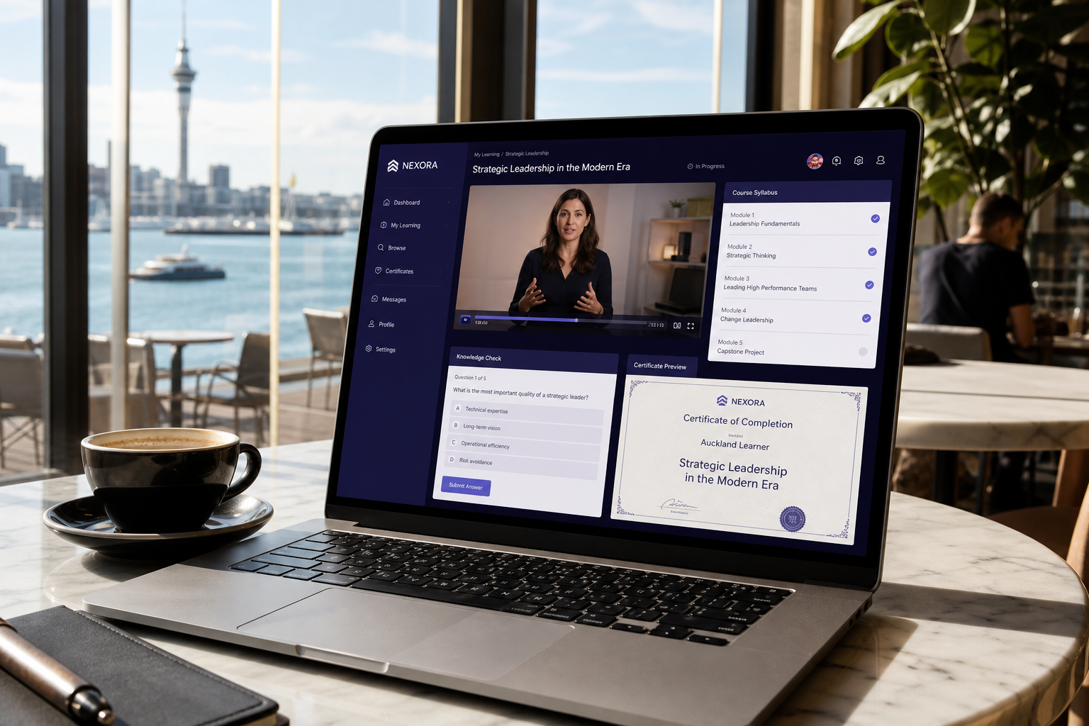 Coursera inspired education app preview