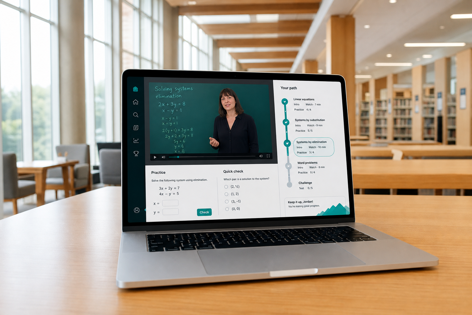 Khan Academy inspired education app preview