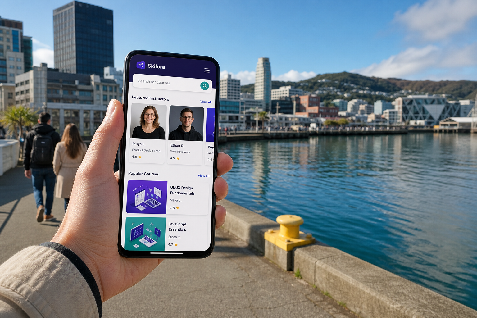 Udemy inspired education app preview