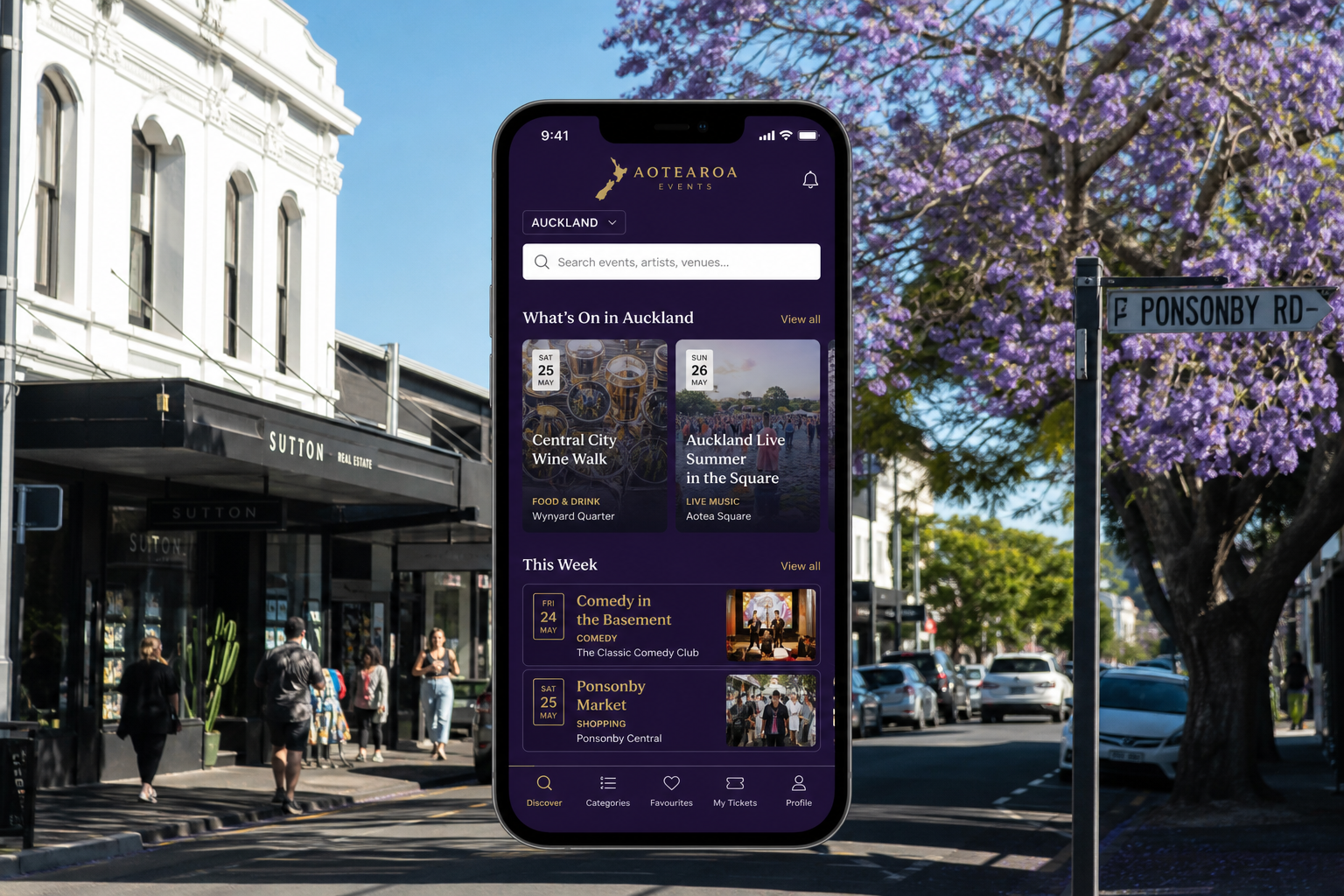 Local inspired insurance app preview