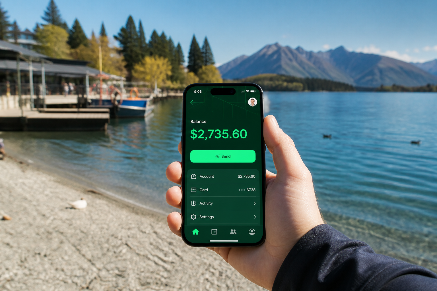 Cash App inspired ewallet app preview