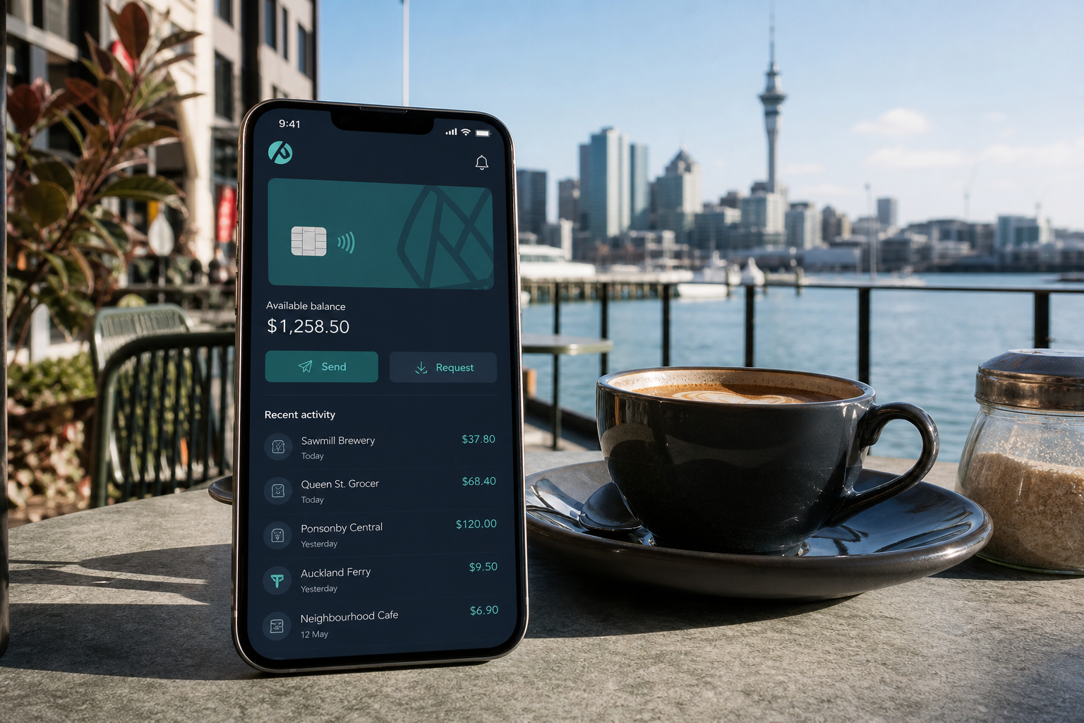 PayPal inspired ewallet app preview