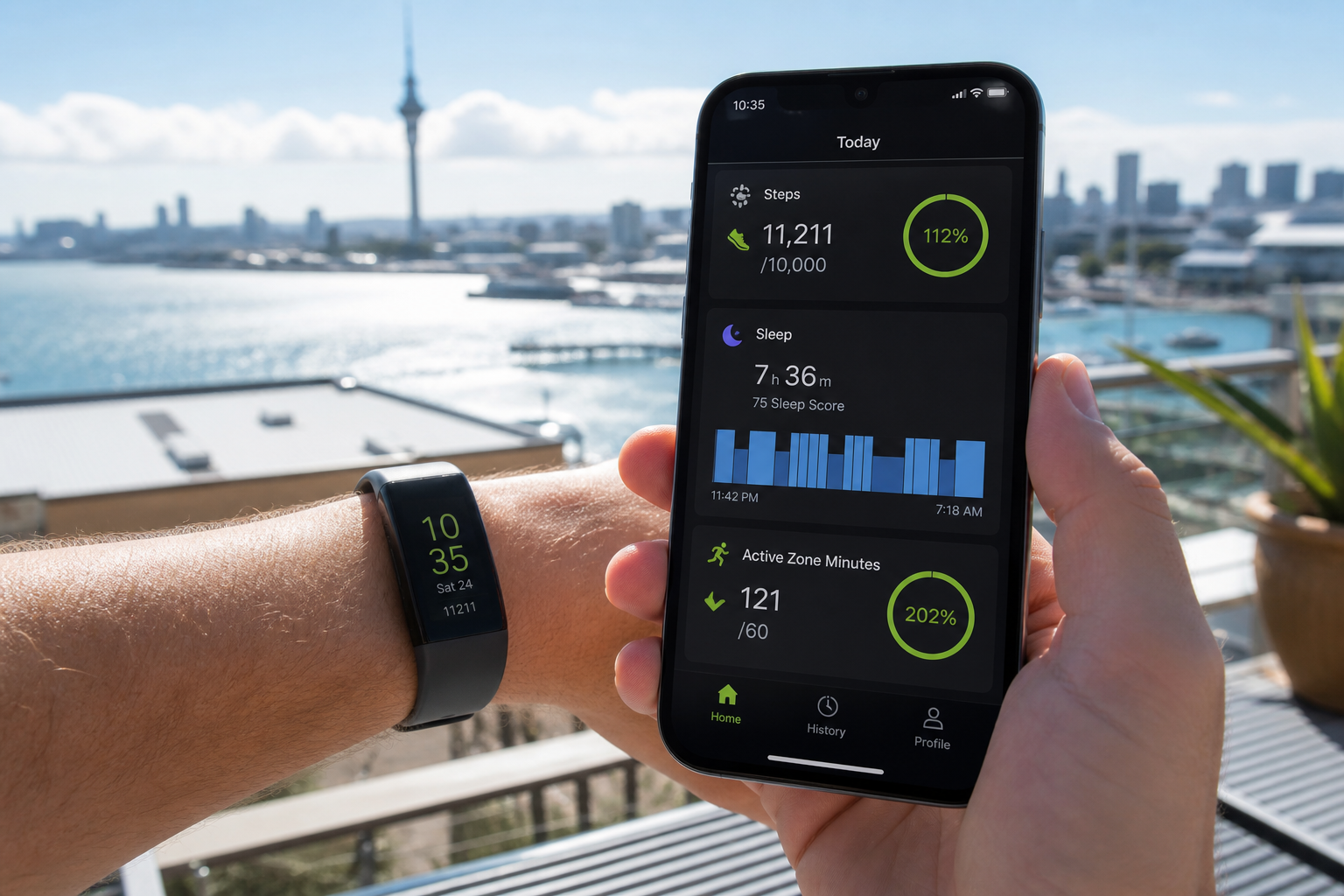 Fitbit inspired fitness app preview