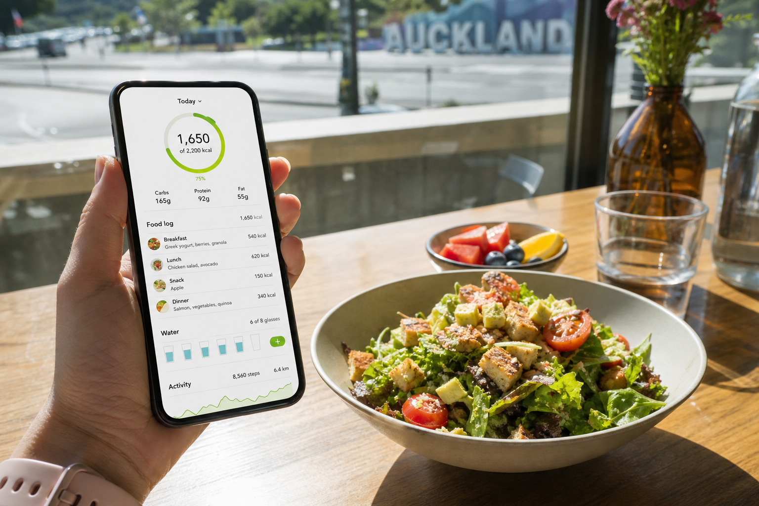 MyFitnessPal inspired fitness app preview