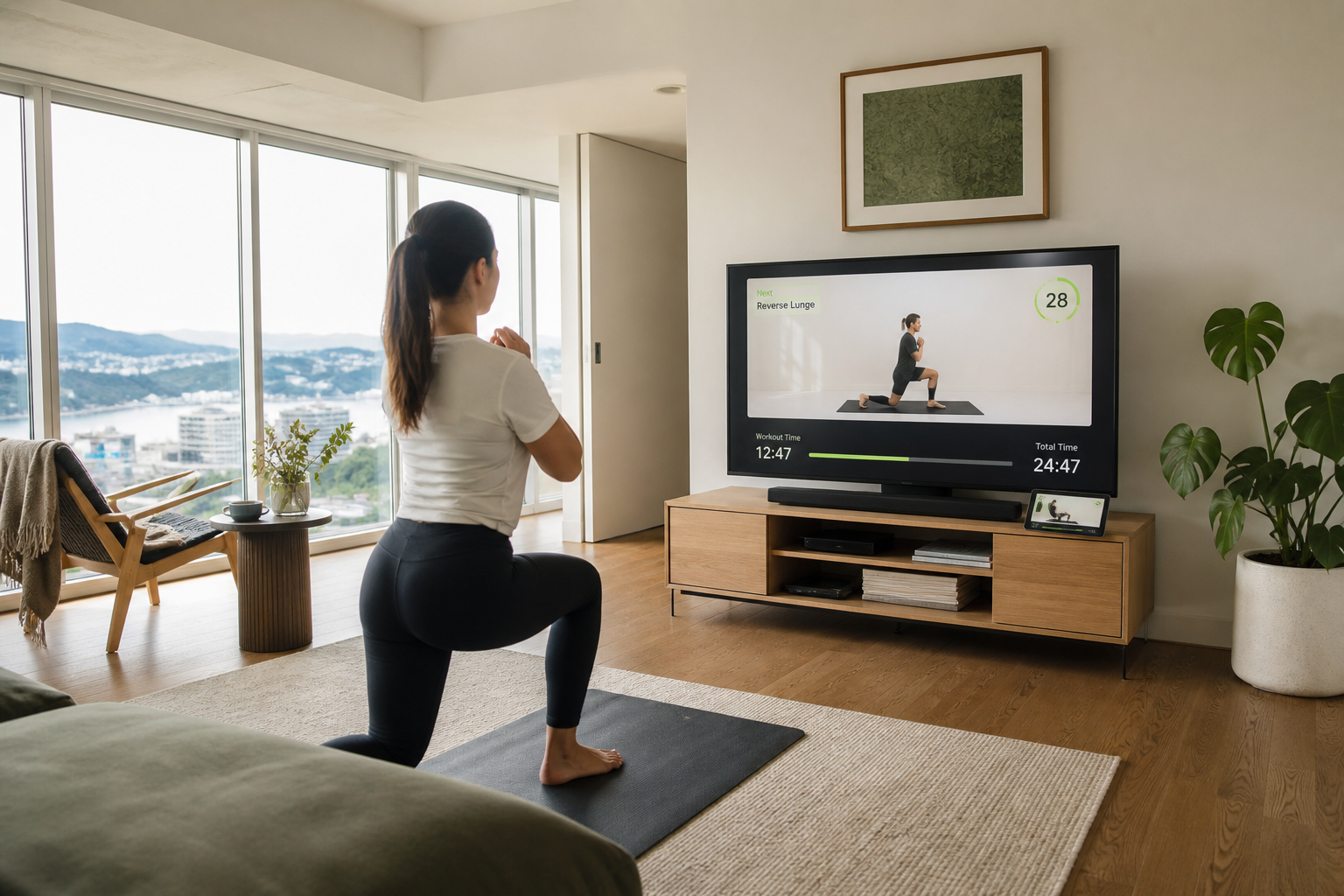 Nike Training Club inspired fitness app preview