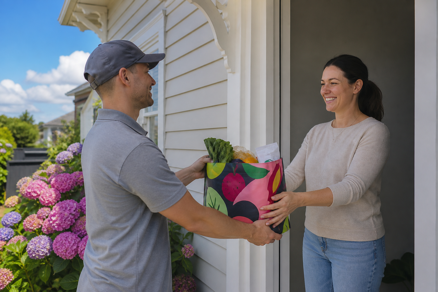 DoorDash inspired food delivery app preview