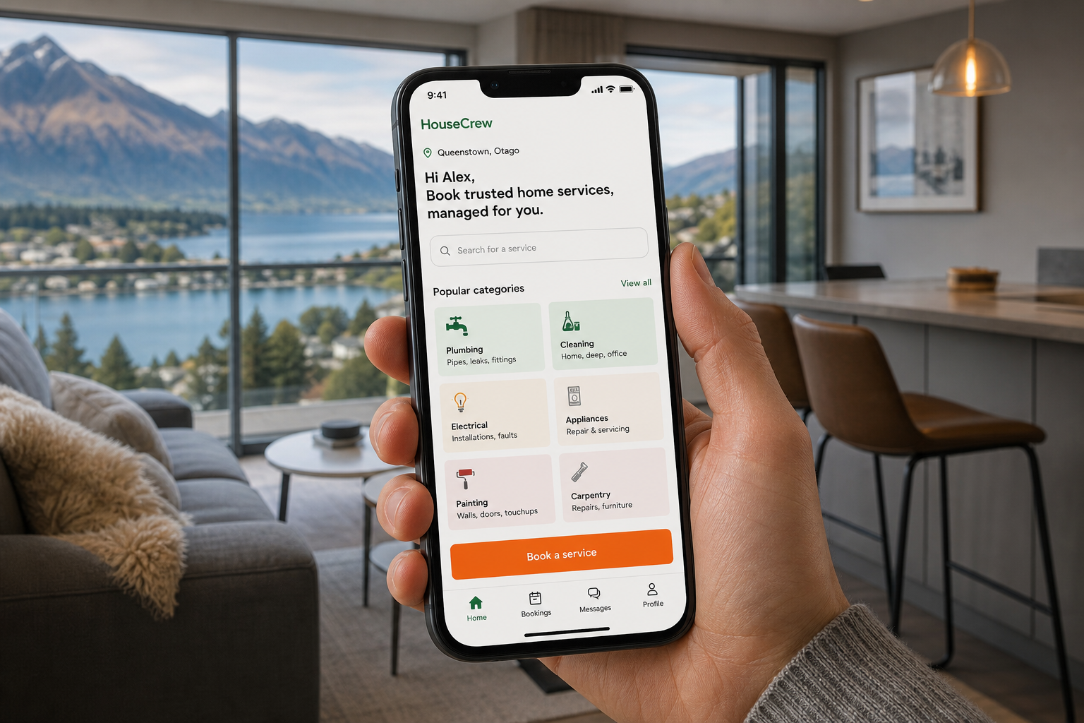 Urban Company inspired insurance app preview