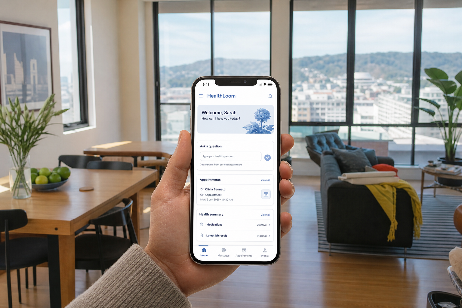 HealthTap inspired healthcare app preview