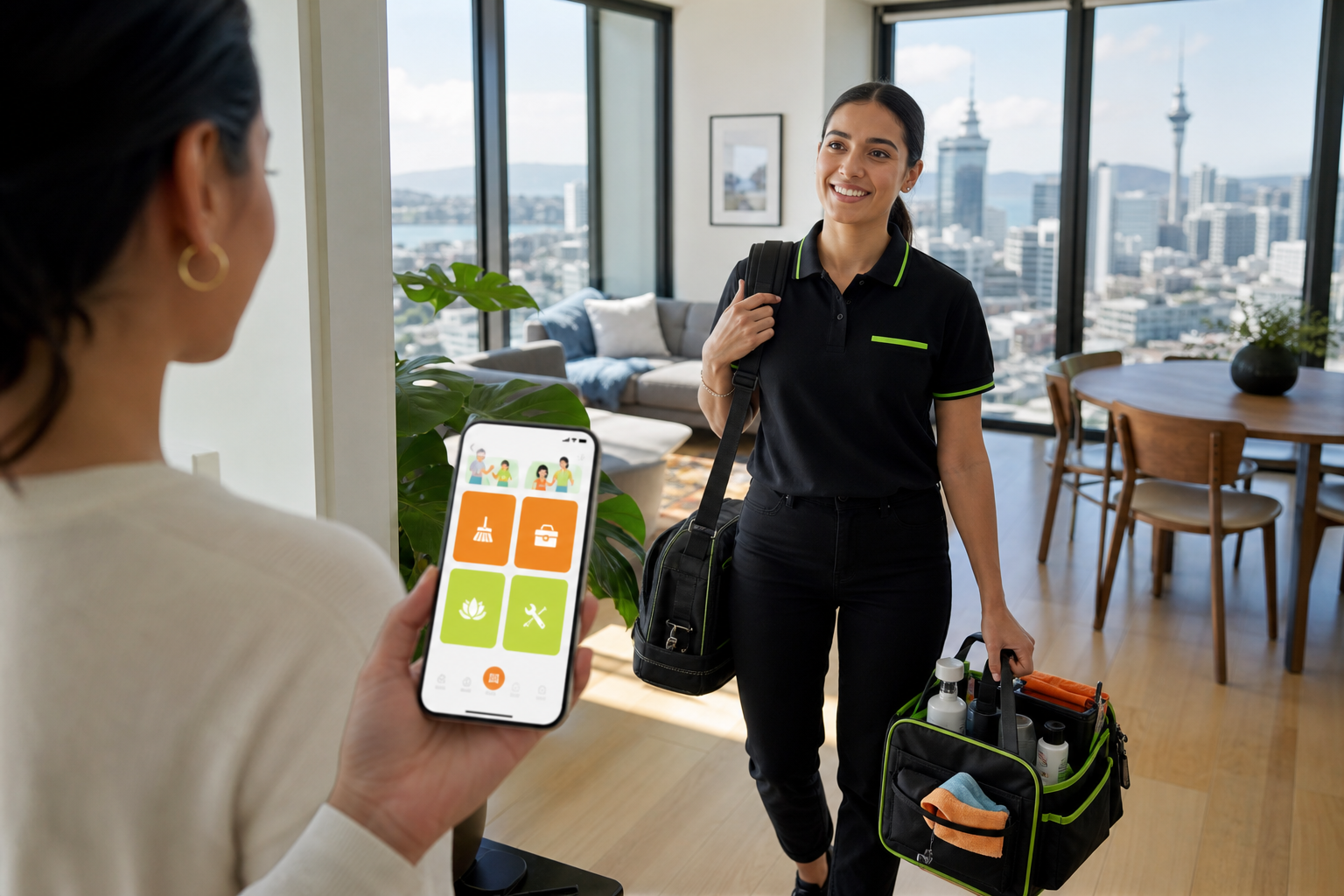Urban Company inspired home service app preview