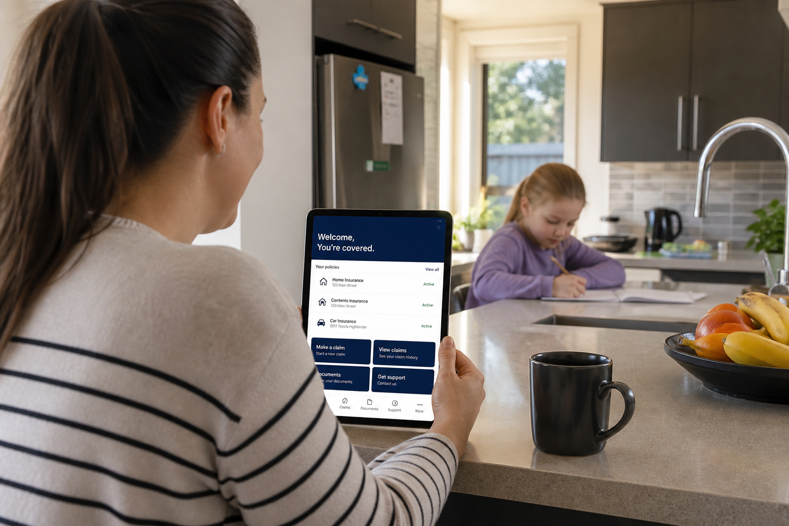 Allstate inspired insurance app preview