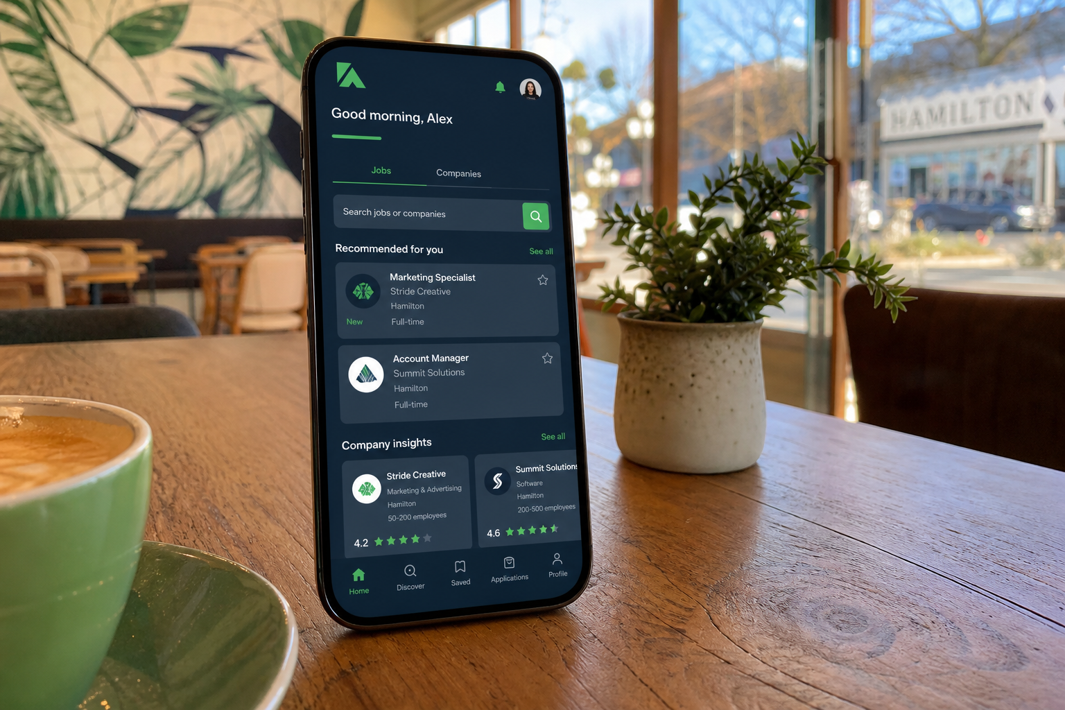 Glassdoor inspired job portal app preview