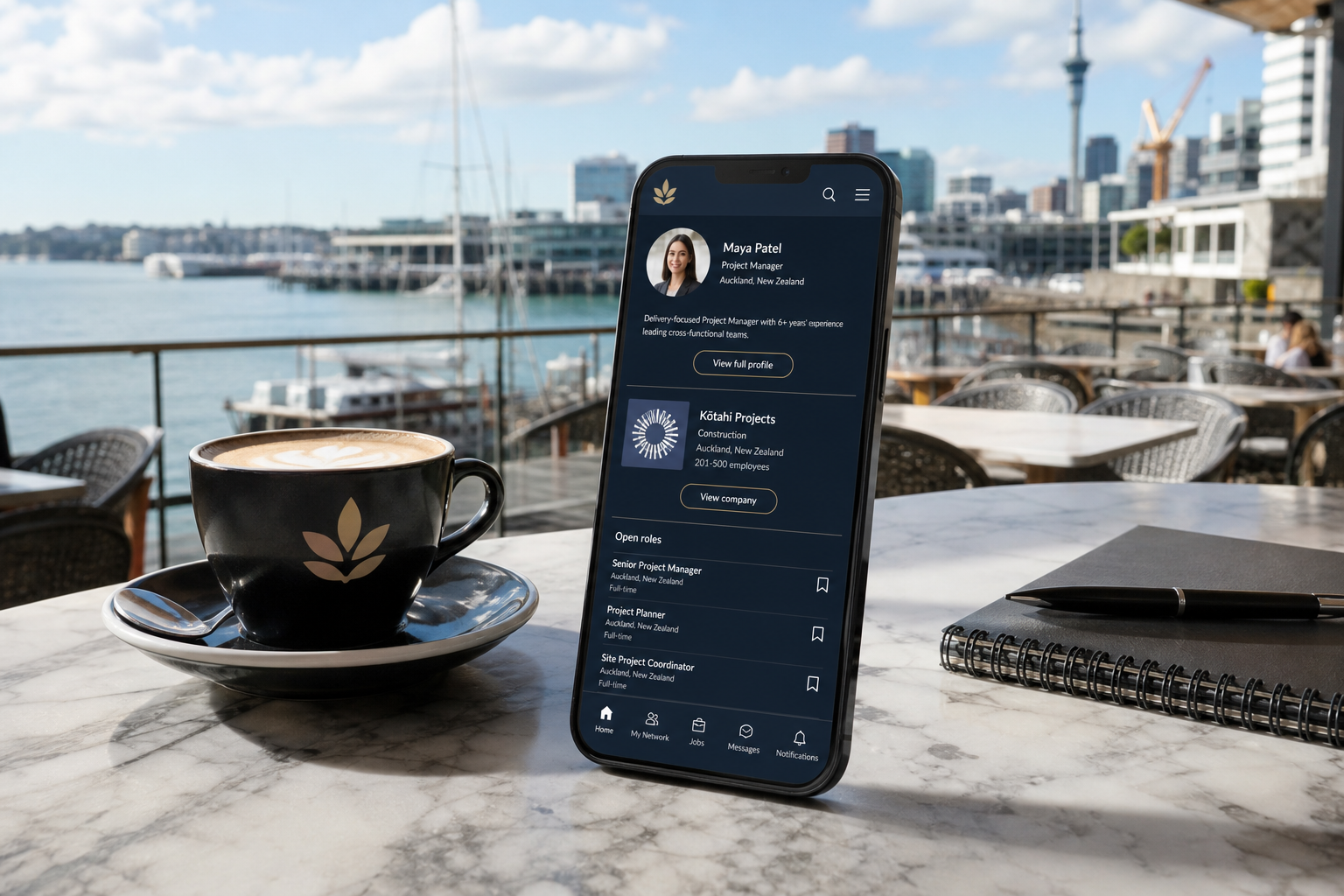 LinkedIn Jobs inspired job portal app preview