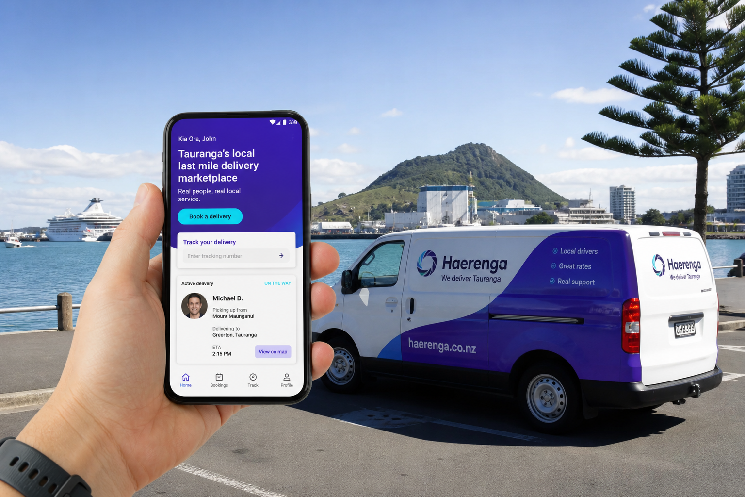Local inspired insurance app preview
