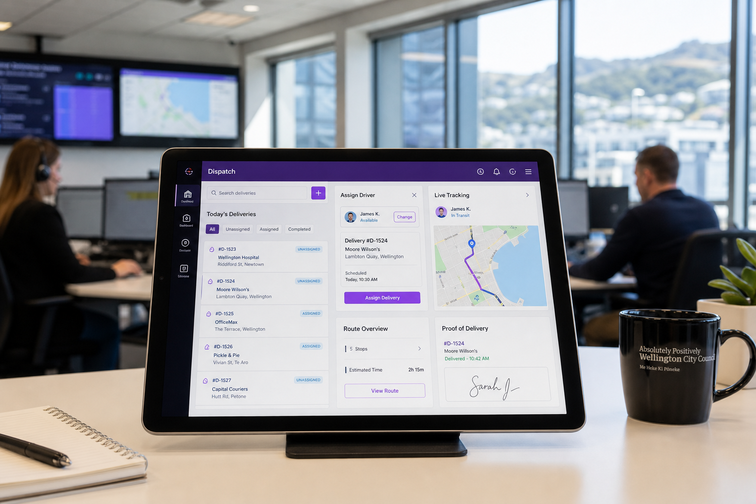 Onfleet inspired insurance app preview