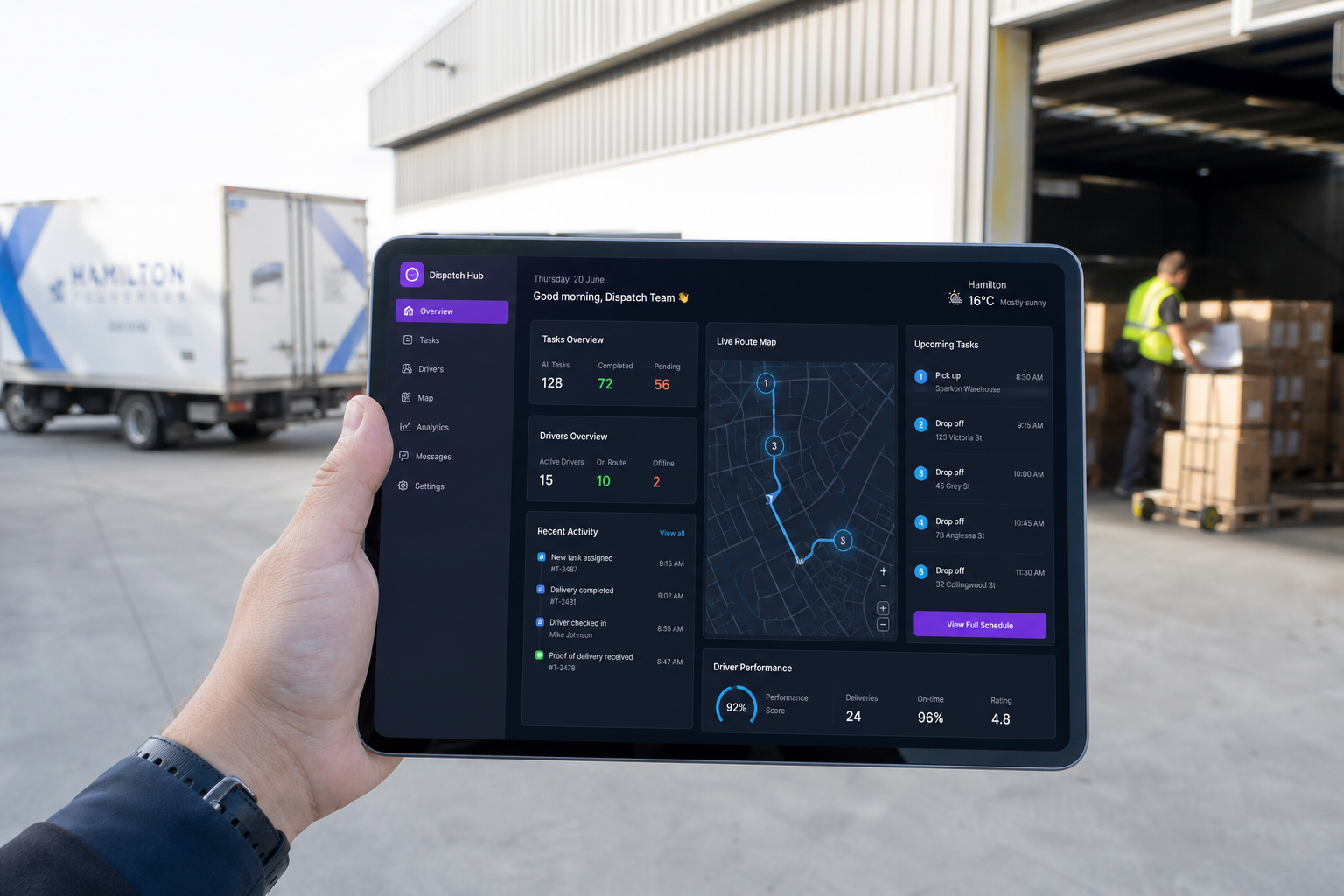 Tookan inspired insurance app preview