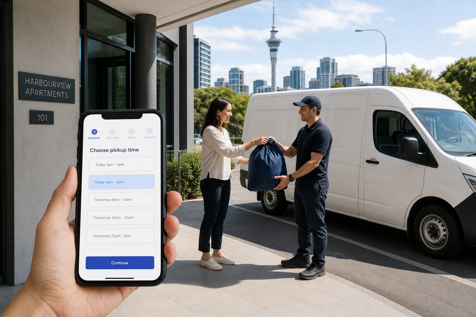 Laundr inspired laundry app preview